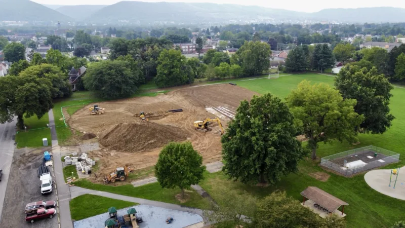 Work on Shaw Place Park pump track continues in Williamsport